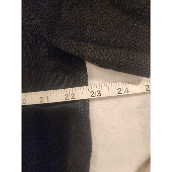 Thomas Sterling Black Polo Cartigan Shirt Sweater Short Sleeve Knit Button Up L - Picture 6 of 7